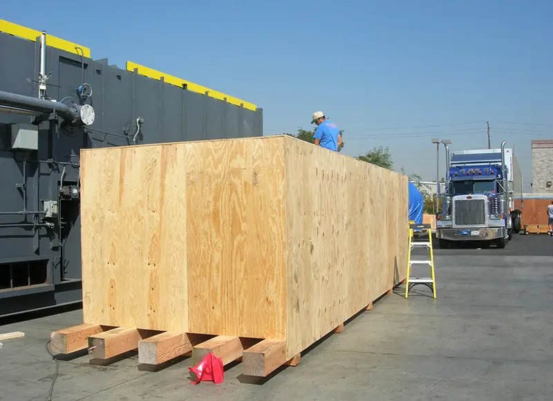 Complete Heavy Duty Skid Box for Statue to Buena Park, CA
