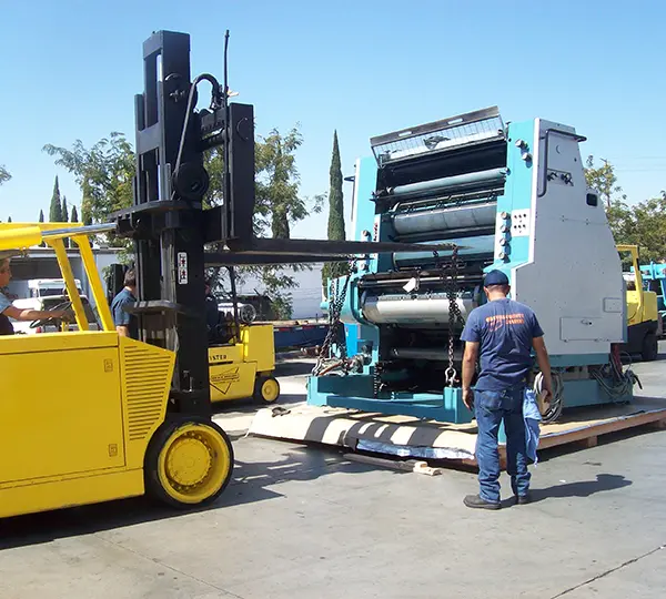 Heavy Production Machines Packing & Shipping