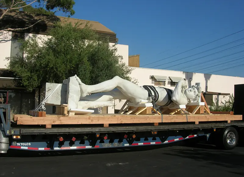 Heavy Duty Skid for Statue in Buena Park, CA