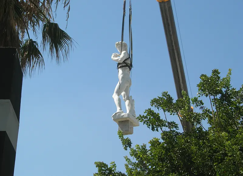 High Flying David Statue
