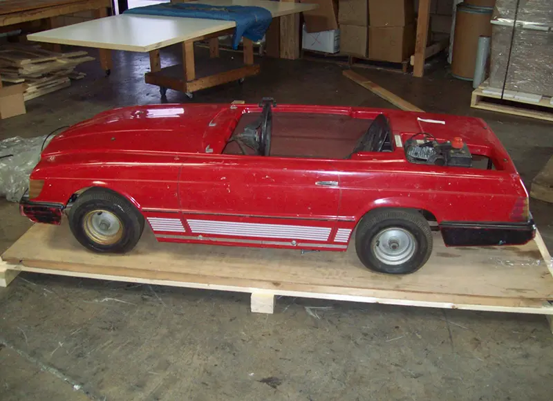 Kids Go-Kart Packed in Wooden Pallet & Shipped to Garden Grove