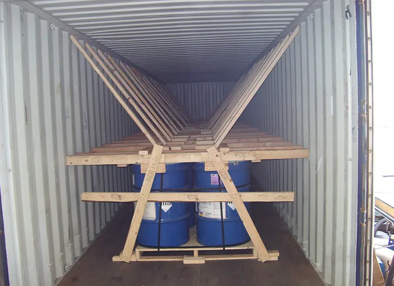 Secure Drums Shipping in a Container