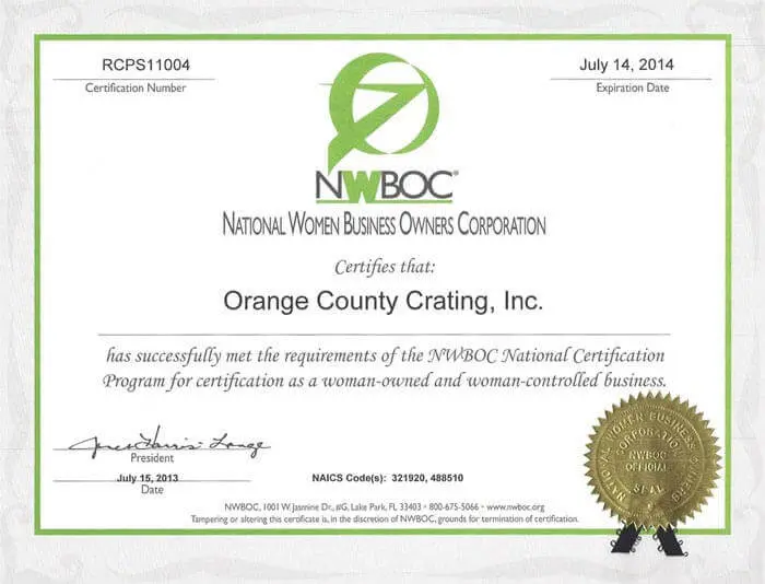 Orange County Trusted Crating Company