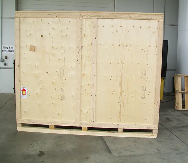 Custom Open-Sided solid frame Crates for Ontario, CA