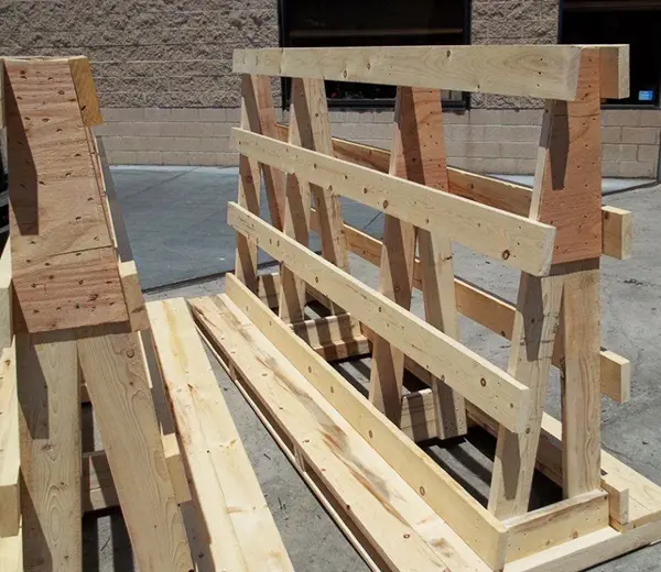 A Frame Wooden Rack within Cypress, California